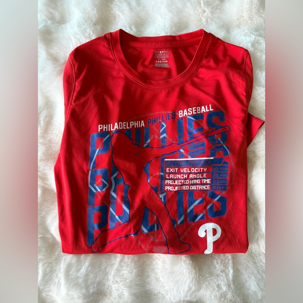 Genuine Merchandise Red Phillies Kids Tee